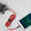 Kabel Baseus Cafule Cable CAMKLF-B09 USB-A / micro USB 2.4A 1 m - czerwony